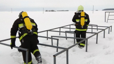 В Крупском РОЧС провели занятия на полосе психологической подготовки