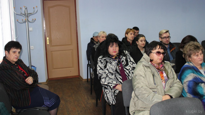 Начальник Крупского РОЧС выступил в трудовом коллективе автомобильного парка