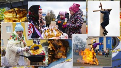 В Крупках провели масленичные гуляния (фоторепортаж)