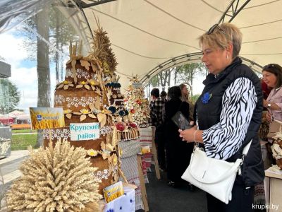 Крупский каравай радует гостей областных Дожинок