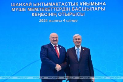 Александр Лукашенко в Астане принимает участие в саммите ШОС