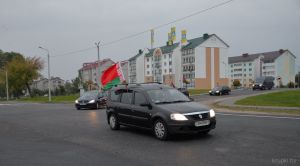 Крупчане присоединились к республиканскому автопробегу «За единую Беларусь»