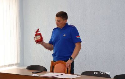 Начальник Крупского РОЧС встретился с работниками Крупского узла электросвязи
