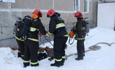 Крупский РОЧС провел учения по ул. Черняховского