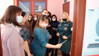 БРСМ и Крупский РОЧС провели для участников молодежных отрядов охраны правопорядка экскурсию