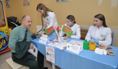 В ТЦ «К-Сити» развернули медпункт, где каждый мог измерить свои медицинские показатели