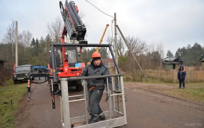 В Бобре началась реконструкция линии электропередачи и подстанций