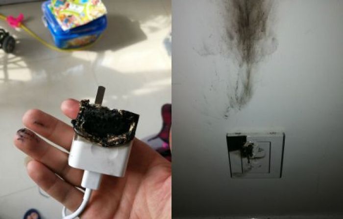 Какие правила следует соблюдать, чтобы избежать возгорания зарядного устройства?