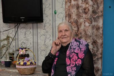 Сардэчная сустрэча адбылася ў доме 90-гадовай Анастасіі Камаровай