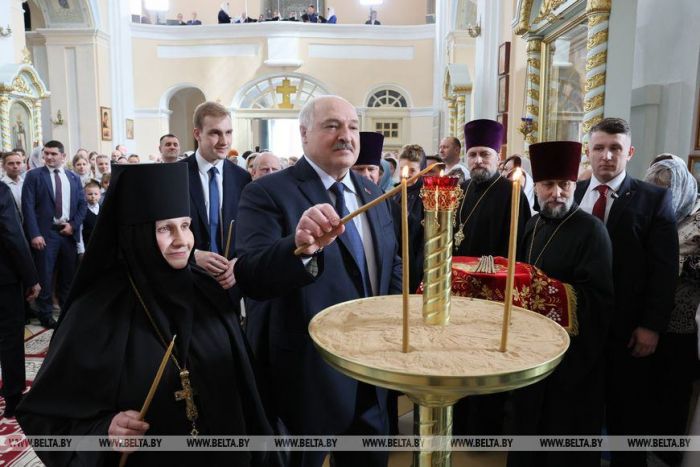 Лукашенко отметил символизм того, что праздник Пасхи совпал у православных и католиков