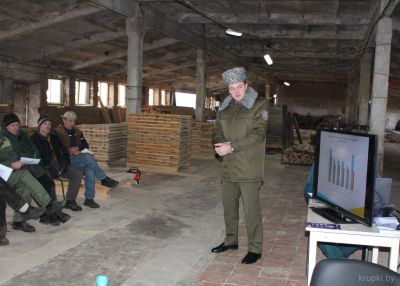 Начальник Минского областного управления МЧС встретился с трудовым коллективом ООО «Экотехнолес»