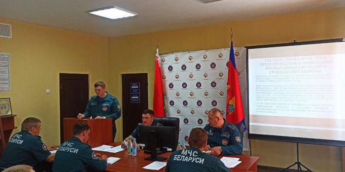 В Крупском гарнизоне подвели итоги деятельности за первое полугодие