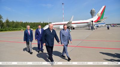 Лукашенко прибыл с рабочим визитом в Россию