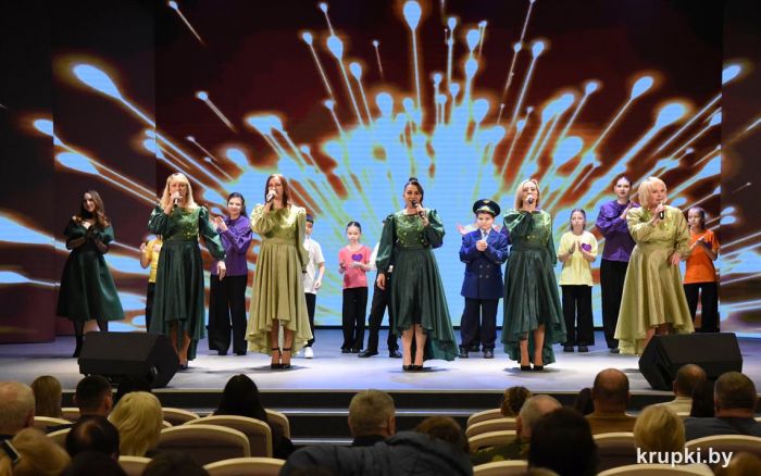 В Крупском районном Центре культуры прошел праздничный концерт по случаю 23 февраля