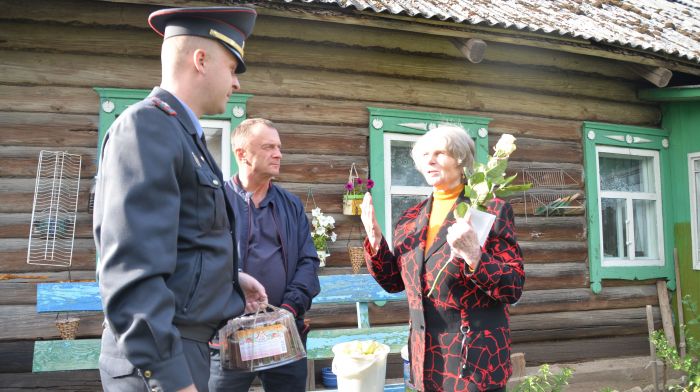 Крупские правоохранители выразили слова благодарности ветеранам