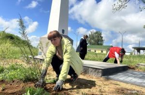 Работники Колосовского сельского Дома культуры благоустроили воинское захоронение в д. Старый Бобр