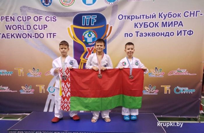 Крупские таэквондисты вернулись с&nbsp;открытого Кубка СНГ с медалями