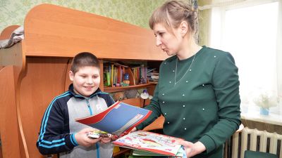 В Крупском районе продолжается акция «29 добрых дел»: девятилетний Тимофей получил подарок