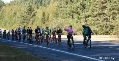 В Крупках провели велопробег, посвященный Международному дню без автомобиля