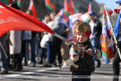 Фото с празднования Дня Победы в Минске