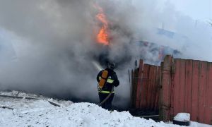В деревне Городище горел жилой дом