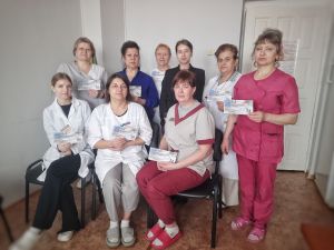 Крупский РЦГиЭ провел выездное мероприятие в Холопеничской горпоселкой больнице