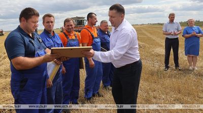 Первый тысячный намолот в Беларуси – в Минской области