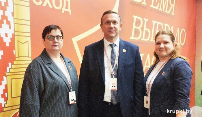 Делегаты ВНС от Крупского района прибыли во Дворец Республики