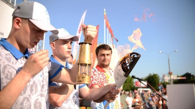 Фоторепортаж: &quot;Пламя мира&quot; в Солигорске