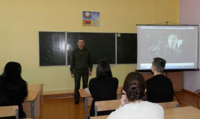 В Крупках прошла встреча с представителем Военной академии Республики Беларусь