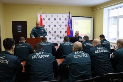 В Крупском РОЧС подвели итоги работы отдела за 2022 год