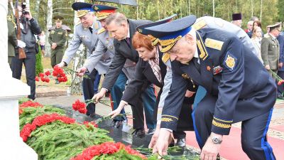 На месте гибели Героя Советского Союза Василия Чеботарева открылся Мемориал Памяти защитников Отечества