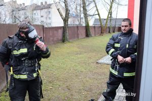 Крупские спасатели совершенствуют навыки боевой работы