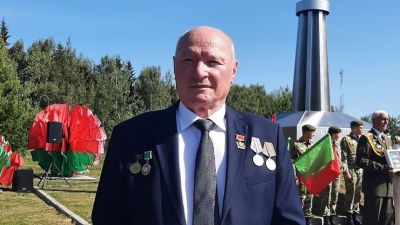 Васілій Хоміч прыняў удзел у старце рэспубліканскай акцыі “Сімвалы адзінства”