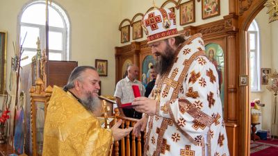 Протоиерей Николай Гмир торжественно завершил служение на Крупской земле (фото)