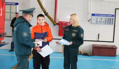 В Крупском районе провели соревнования по пожарно-спасательному спорту