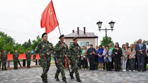 Крупки приняли эстафету проекта «Флаг Победы» (фото)