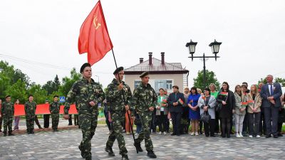 Крупки приняли эстафету проекта «Флаг Победы» (фото)