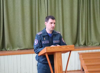 Первый заместитель начальника Крупского РОЧС встретился с трудовым коллективом Новокрупского лесхоза