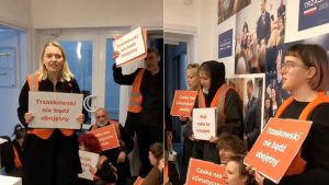 Активисты экологического движения ворвались в предвыборный лидера президентской гонки