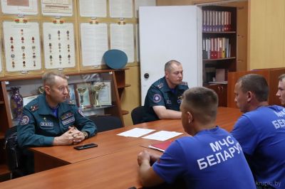 Заместитель начальника Минского областного управления МЧС посетил Крупский район