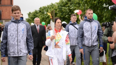 Могилев принял эстафету &quot;Пламя мира&quot; II Европейских игр (фото)