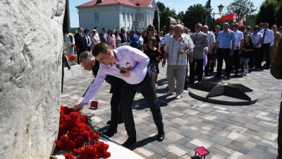 В Крупках состоялся митинг, посвященный Дню Независимости Республики Беларусь