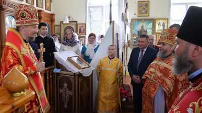 Митрополит Минский и Заславский Вениамин, Патриарший Экзарх всея Беларуси посетил храм святителя Николая Чудотворца в Крупках