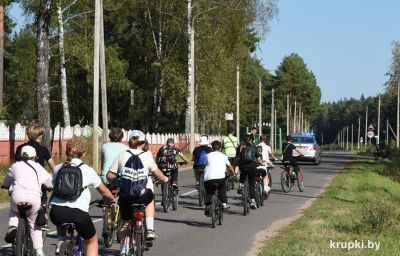 В Крупках провели велопробег, посвященный акции «День без автомобиля»