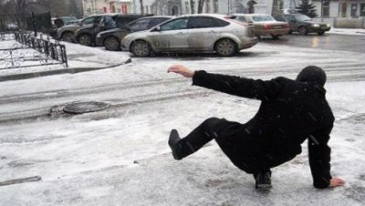 С выпадением снега частота травм увеличивается в 2-3 раза