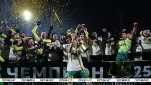 Футбольный клуб "МЛ Витебск" впервые в своей истории завоевал титул чемпиона Беларуси