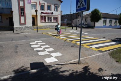 Дорожники на ул. Ленина оборудовали пешеходный переход