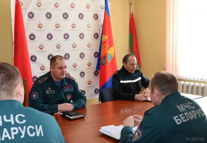 Заместитель начальника Минского областного управления МЧС посетил Крупский район