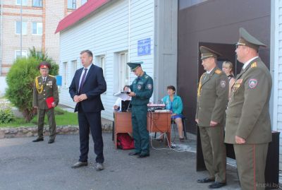 Праздничное мероприятие, приуроченное Дню пожарной службы Республики Беларусь, прошло в Крупском РОЧС